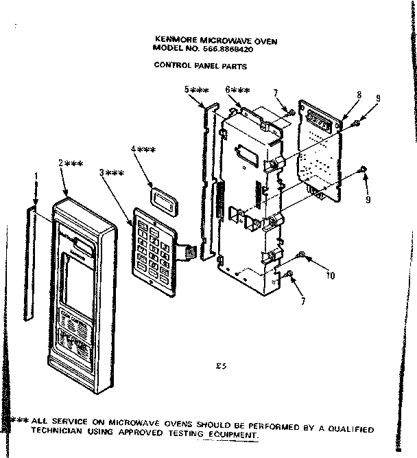 Control panel parts