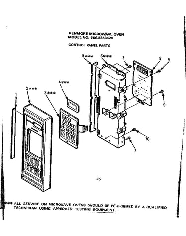 Control panel parts