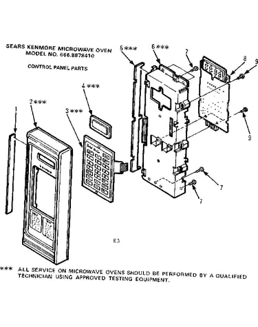 Control panel parts