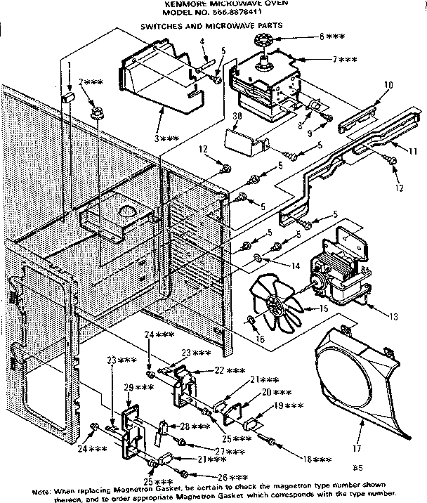 Switches and microwave parts