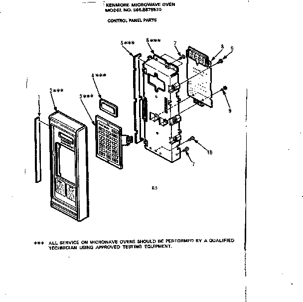 Control panel parts