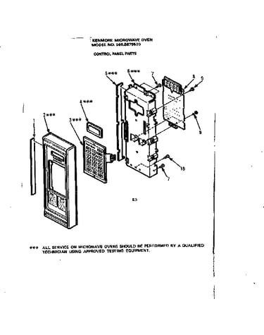 Control panel parts