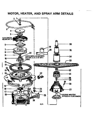 Motor heater & spray arm