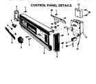 Kenmore 587155600 control panel details diagram