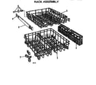 Kenmore 587155600 rack assembly diagram