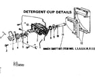 Kenmore 587158300 detergent cup details diagram