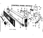 Kenmore 587158300 control panel details diagram