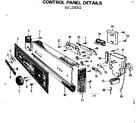 Kenmore 587158302 control panel diagram