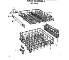 Kenmore 587158302 rack assembly diagram