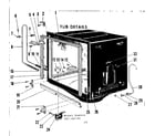 Kenmore 58765100 tub details diagram