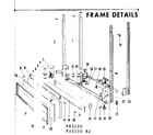 Kenmore 58765130 frame details diagram
