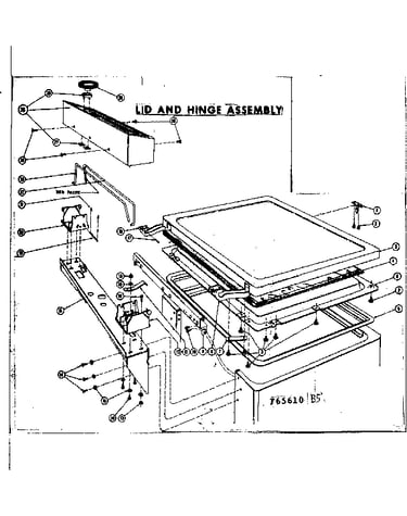 Lid and hinge assembly
