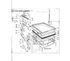 Kenmore 58765620 lid and hinge assembly diagram