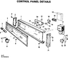 Kenmore 587700410 control panel details diagram