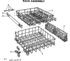 Kenmore 587700410 rack assembly diagram