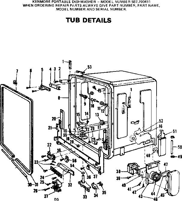 Tub details