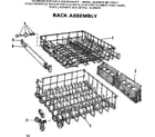 Kenmore 587700411 rack assembly diagram