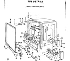 Kenmore 587700413 tub assembly diagram