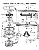 Motor, heater, and spray arm details