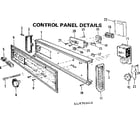 Kenmore 587700414 control panel details diagram