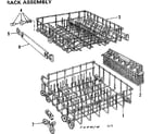 Kenmore 587700414 rack assembly diagram