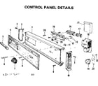 Kenmore 587700510 control panel details diagram