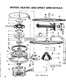 Motor, heater, and spray arm details