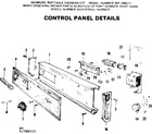 Kenmore 587700511 control panel details diagram