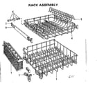 Kenmore 587700514 rack assembly diagram