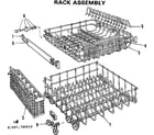 Kenmore 587700610 rack assembly diagram