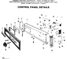 Kenmore 587700611 control panel details diagram