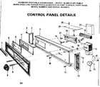 Kenmore 587700613 control panel details diagram