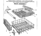 Kenmore 587700613 rack assembly diagram