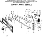 Kenmore 587700614 control panel details diagram