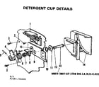 Kenmore 587701000 detergent cup details diagram