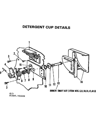 Detergent cup details