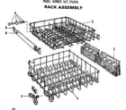 Kenmore 587701001 rack assembly diagram