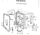 Kenmore 587701003 tub assembly diagram