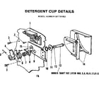 Kenmore 587701003 detergent cup diagram