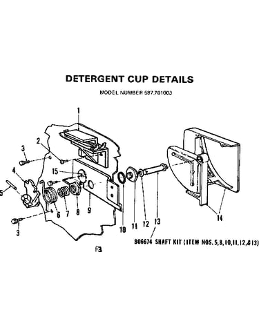 Detergent cup