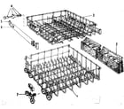 Kenmore 587701003 rack assemblies diagram