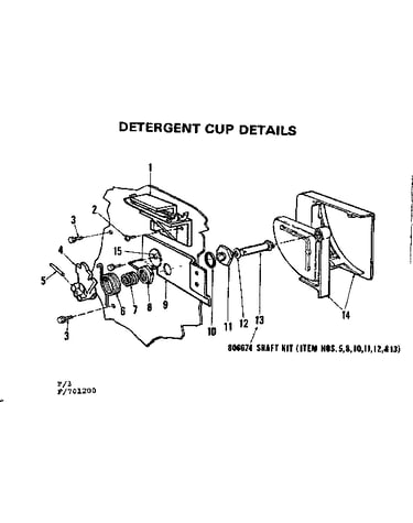 Detergent cup details