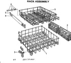 Kenmore 587701200 rack assembly diagram