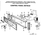 Kenmore 587701203 control panel diagram