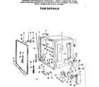Kenmore 587701203 tub assembly diagram