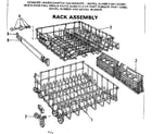 Kenmore 587701203 rack assemblies diagram