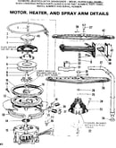 Moror, heater, and spray arm details