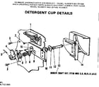 Kenmore 587701300 detergent cup details diagram