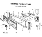 Kenmore 587701303 control panel diagram