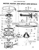 Motor, heater, and spray arm details